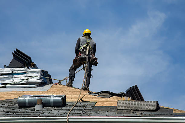Professional Flat Roof Repair technician working in Rhode Island, RI